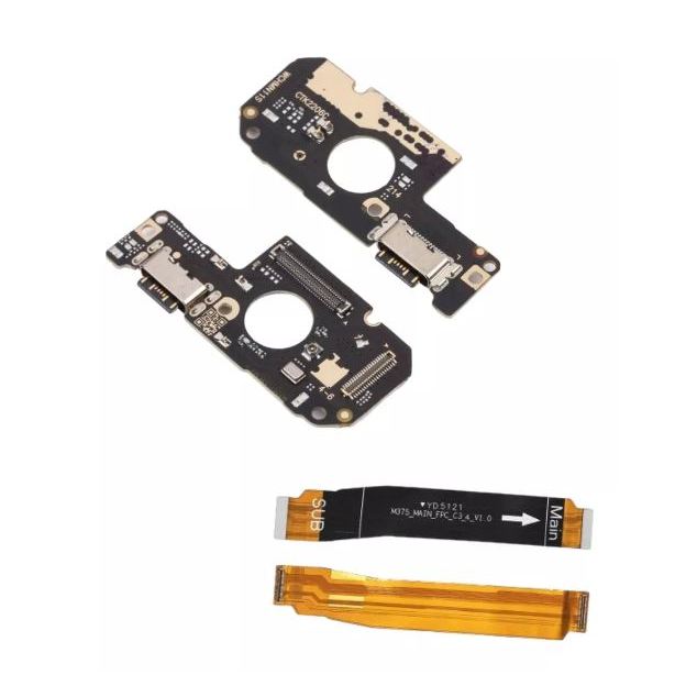 Kit 2pcs Flex LCD Flat De Carga Main Sub + Placa Conector Carga Para Redmi Note 11 11s Poco M4 Pro 4g