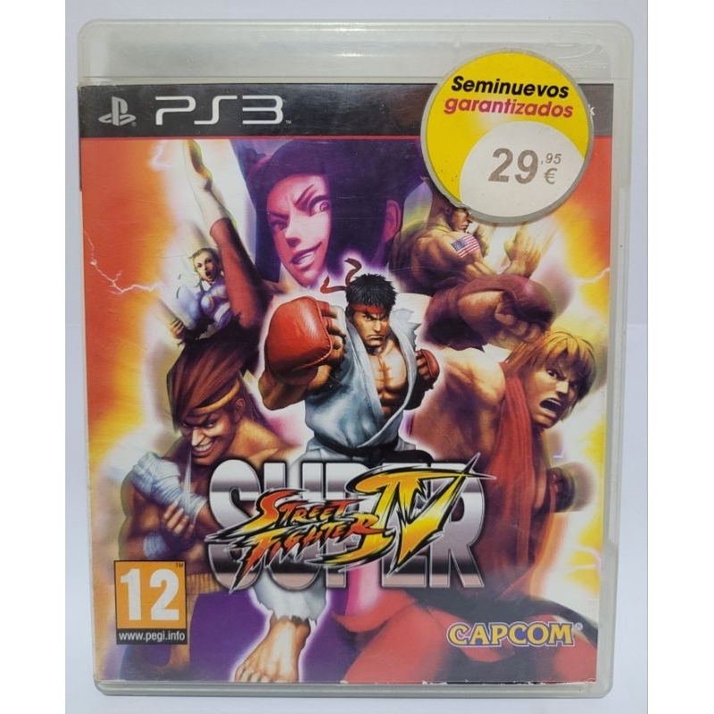 Super Street fighter 4, jogo para ps3 mídia física, com manual