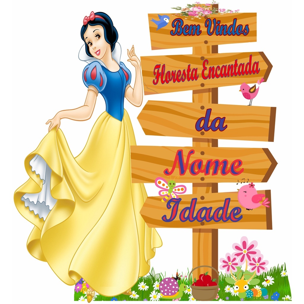 1 display placa branca de neve personalizada 80CM mdf 3mm