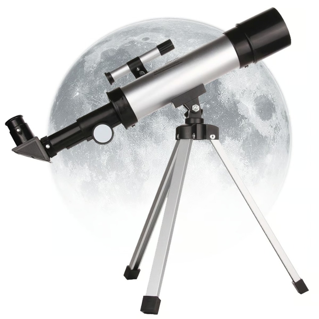 Telescópio Astronômico Luneta Lunar Multifuncional Completo com Luneta Buscadora