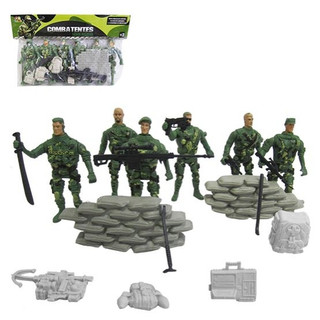 Soldadinho Plástico Miniatura Boneco Militar Soldado Brinquedo CÓD. 013