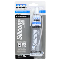 Silicone Selante Ácetico Cinza 50g Blister Bisnaga - Tekbond | Piqueri Autopeças