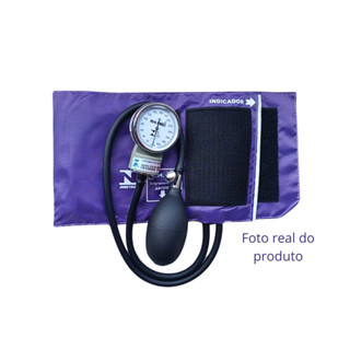 Aparelho Pressão Manual Esfigmomanômetro Roxo Com Garantia Pamed