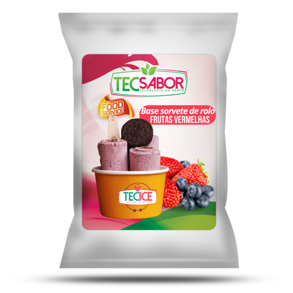 Base para Sorvete na Chapa Frutas Vermelhas Tecsabor