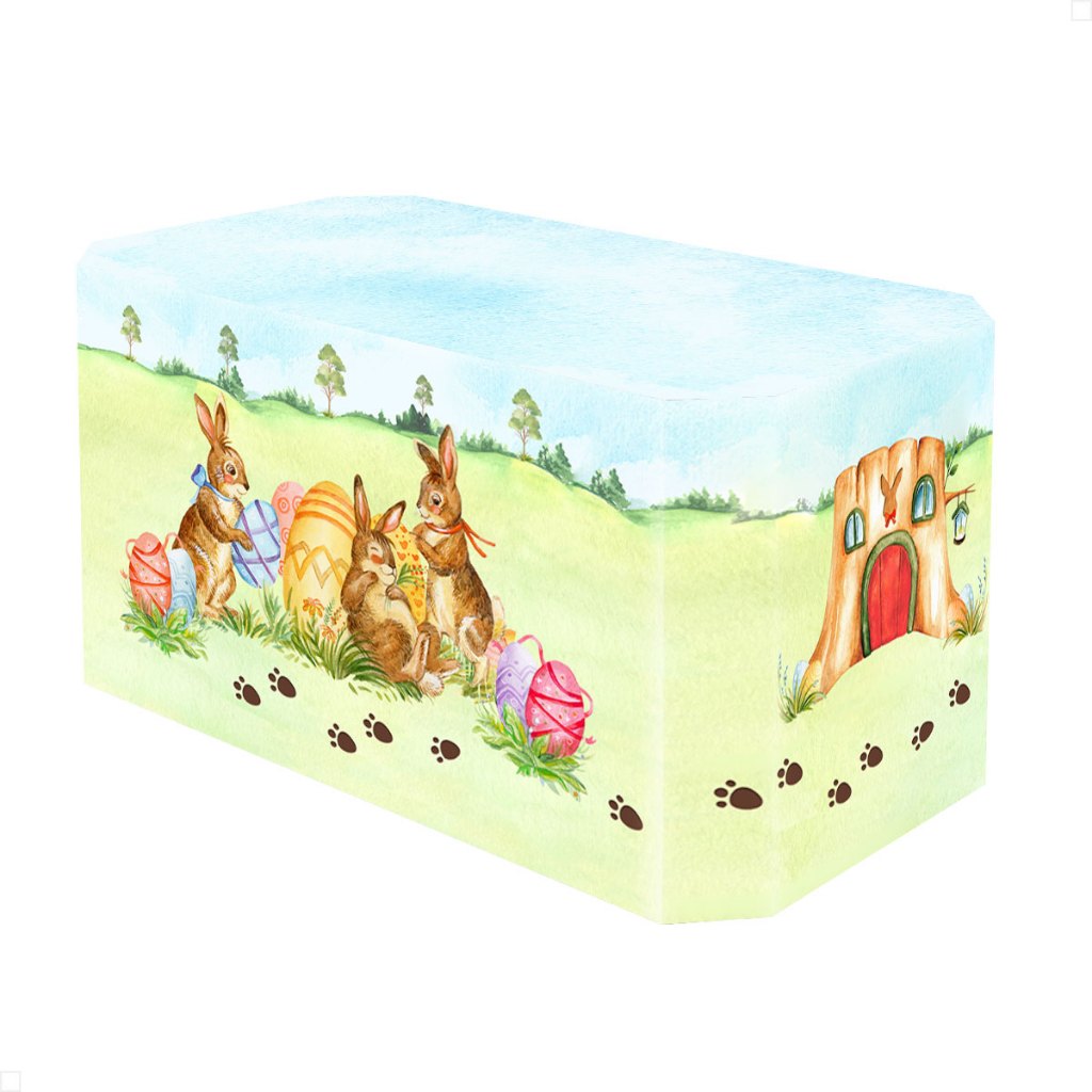 Capa Toalha de Mesa Páscoa Aquarela Decoração de Festa Forro Veste Fácil Em Tecido Sublimado em Oferta na Shopee