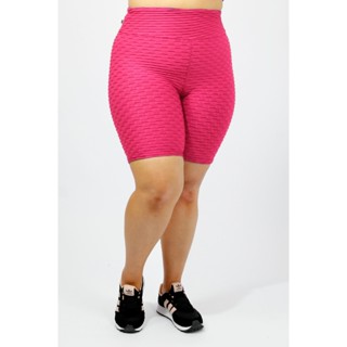 1 Bermuda Bolha LegBrasil Plus size Suplex Fitness Cós Alto Compressão