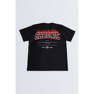 Camiseta Masculina Manga Curta Algodão Gola Careca Estampada Chronic Original 3724