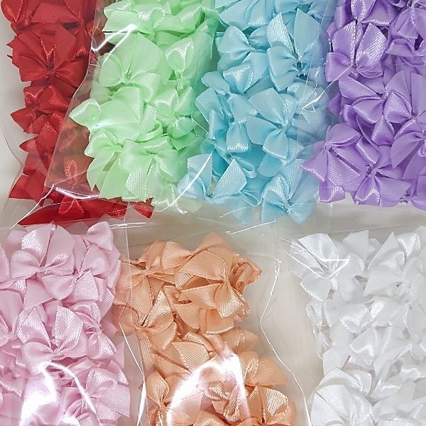 Laços/lacinhos Cetim Nº 2 - 100 Unidades - Lembrancinhas em Oferta na Shopee