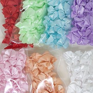 Laços/lacinhos Cetim Nº 2 - 100 Unidades - Lembrancinhas em Oferta na Shopee