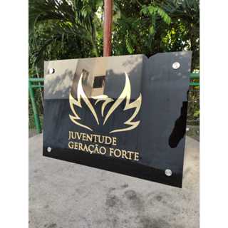 Placa em Acrílico Personalizada para Fachada | Logotipo | Empresa | Igreja | Comércio em Oferta na Shopee