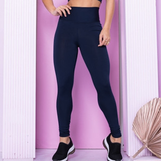 Calça Legging Azul Marinho Academia Fitness