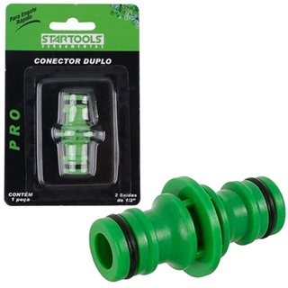 CONECTOR EMENDA DUPLO PARA MANGUEIRA ENGATE RAPIDO ½'' VERDE PRO em Oferta na Shopee
