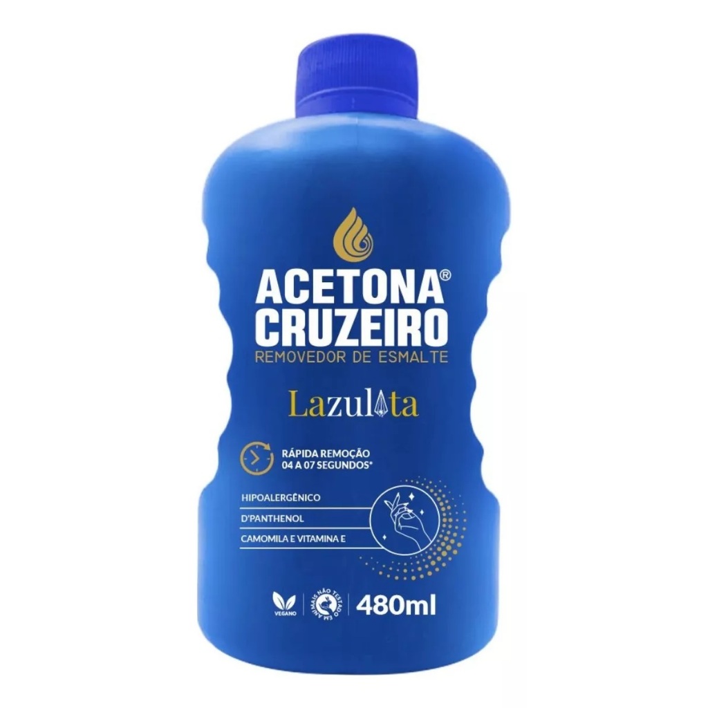 acetona removedor para esmalte cruzeiro 480ml ORIGINAL