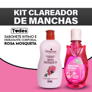 Kit Sabonete Intimo rosa mosqueta 240ml + Desodorante corporal Rosa mosqueta 500ml