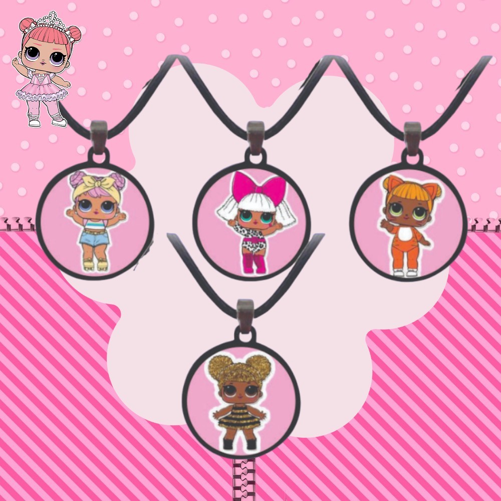 Colar da Amizade Com Cordão esticavel LOL Surprise e Super Mario Bross