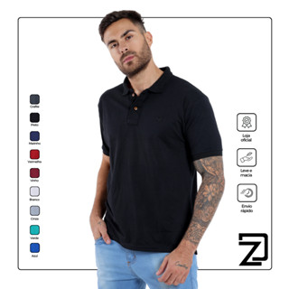 Camisa Polo Básica Masculina Piquet Slim