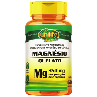 Magnésio Quelato 60 Cápsulas 350mg - Unilife em Oferta na Shopee