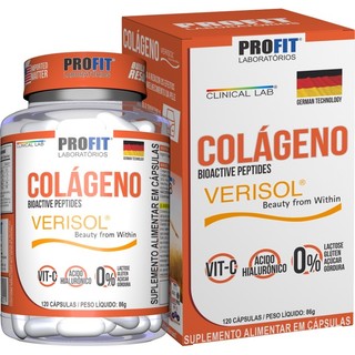 Colágeno Verisol  Profit Labs 120 Cápsulas com ácido Hialurônico em Oferta na Shopee