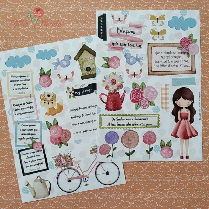 Scrapbook: Conte as bençãos - Bible Journaling