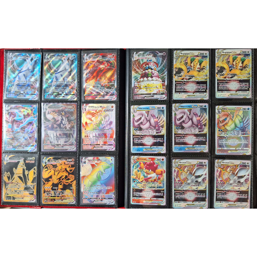 Cartas Pokémon VMax e V-Astro em Português Originais Copag