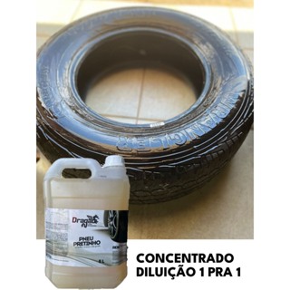 Pneu Pretinho Baba de Camelo (5 Litros) em Oferta na Shopee