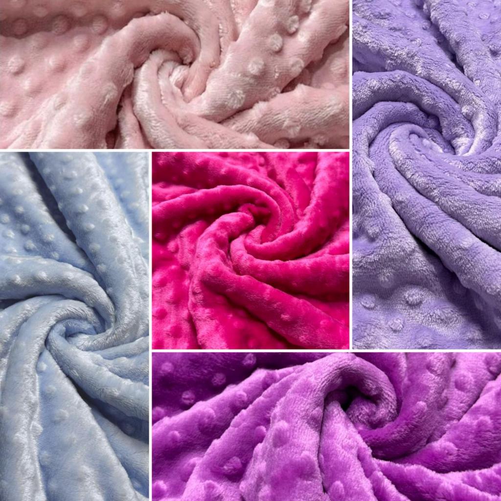 Tecido Fleece dots (Microfibra) - 100% Poliéster - 1 metro por 1,60 de largura