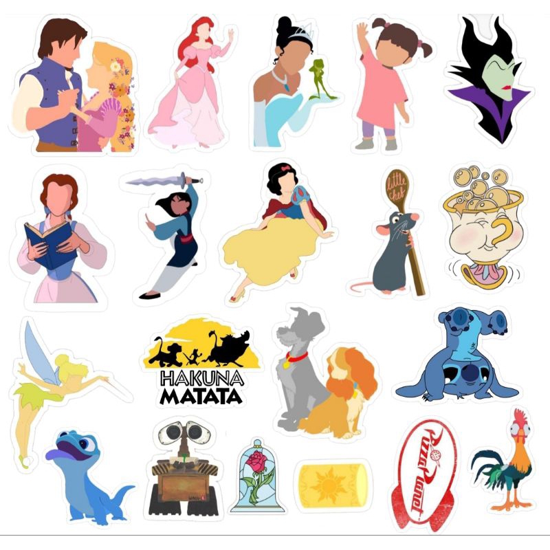 Kit de adesivos Disney/Pixar animações 20un em Oferta na Shopee