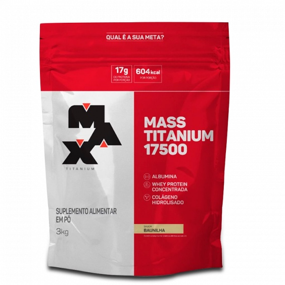 Mass Titanium 17500 Hipercalórico 3Kg Max Titanium