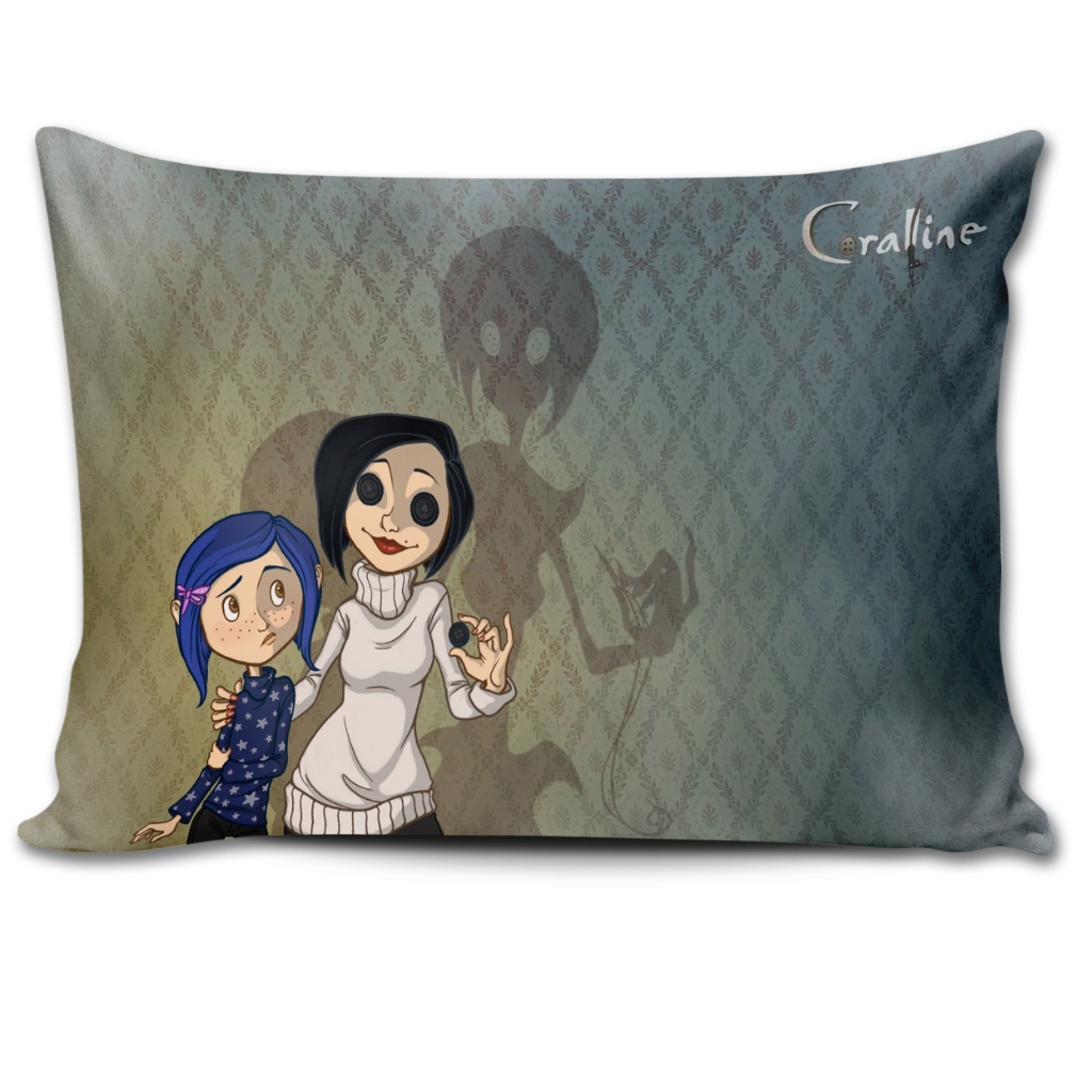 Almofada 27x37 Coraline e o Mundo Secreto Filme Animação Decoração Presente