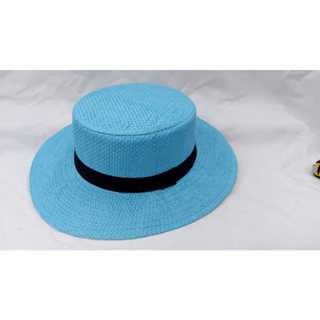 Chapéu de Palha Estilo Boater em Oferta na Shopee
