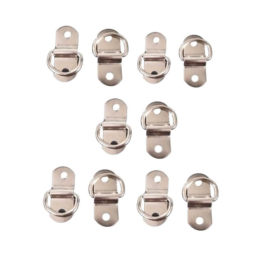 10 Chapa Pitão c/ Meia Argola de Tombar p/ Toldos Cortina.