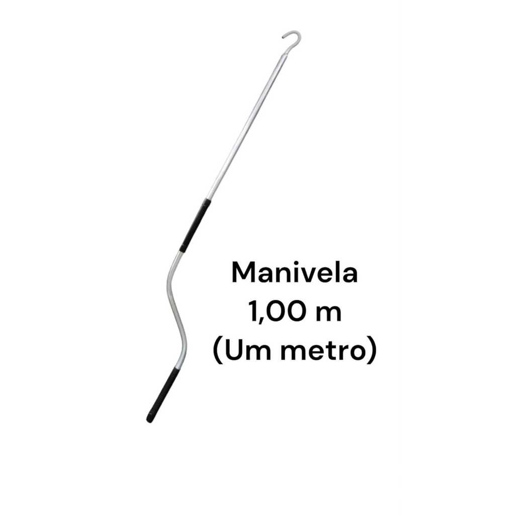 Haste Manivela Gancho de 1,00m. p/ Toldo Articulado Cortina Retrátil. em Oferta na Shopee