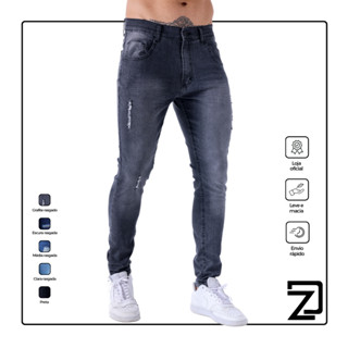 Calça Jeans Masculina Super Skinny Lycra Premium