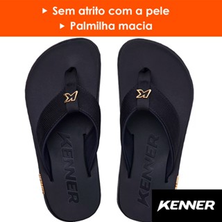 Chinelo Kenner Kivah Masculino Preto Antiderrapante Summer Tratorado Sandália 100% Original Com Nota Fiscal