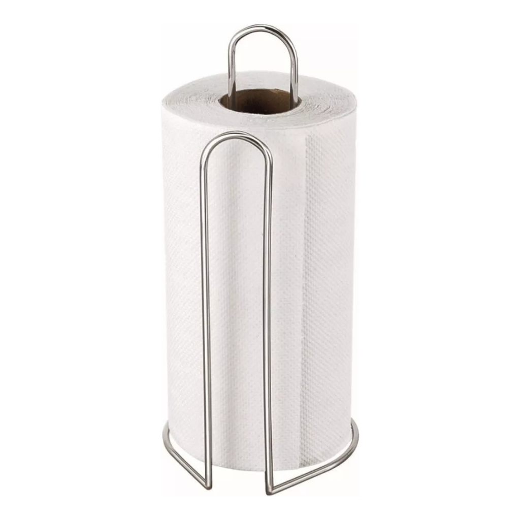 Porta Rolo Papel Toalha Suporte Vertical cromado
