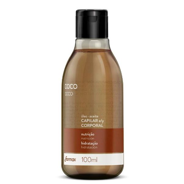 Óleo de Coco Capilar e Corporal 100ml - Farmax em Oferta na Shopee