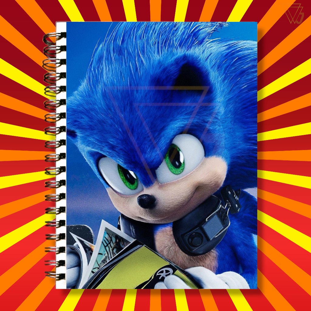 Adesivo Para Capa de Caderno Sonic Game Top Excelente Qualidade
