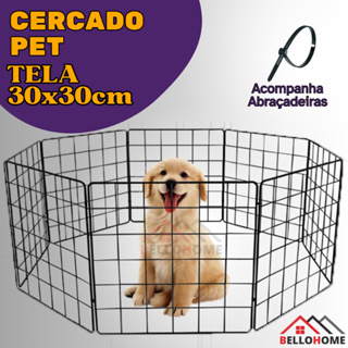 Cercado P/ Pet Em Tela Aramada Cercadinho Para Cachorro em Oferta na Shopee