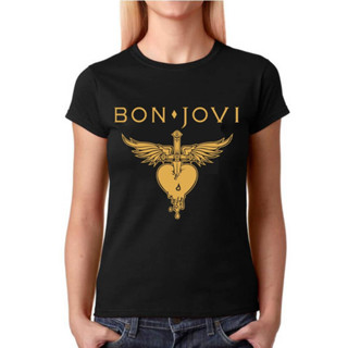 Camiseta Baby Look Feminina Bandas Rock - Bon Jovi - 100% Algodão