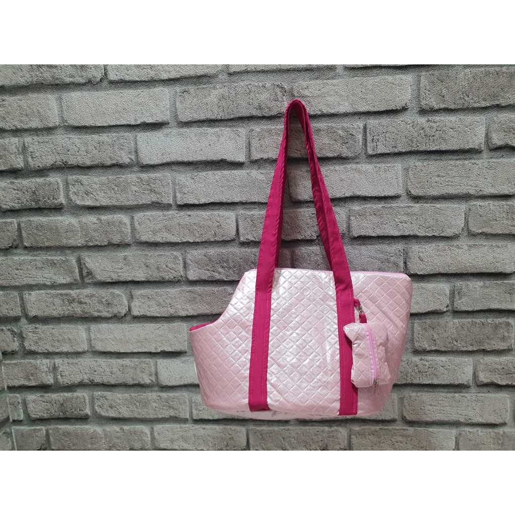 Bolsa De Passeio Pet Mala Sacola Pet Bolsa Delicate Rose  Saco Alça Mini Porta Caca