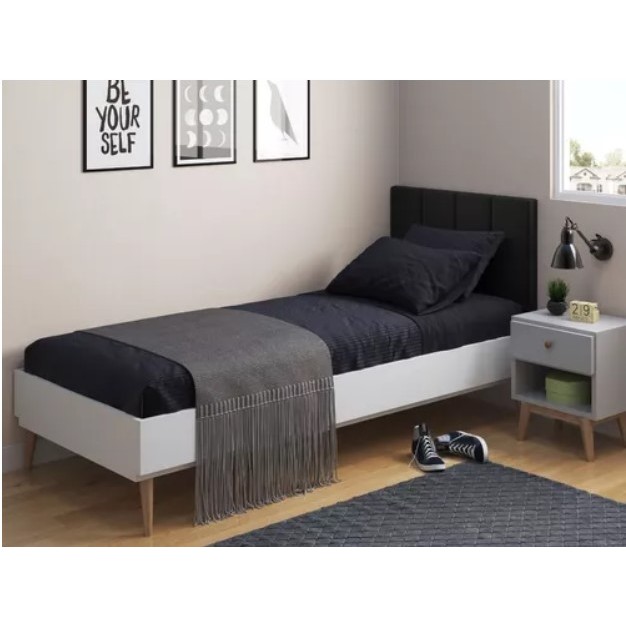 Cabeceira De Cama Box Solteiro - completa Estofada Suede - Cores envio imediato