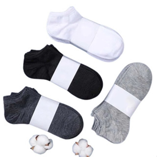 Kit 12 Pares Meias Soquetes - Meia Algodão Unisex