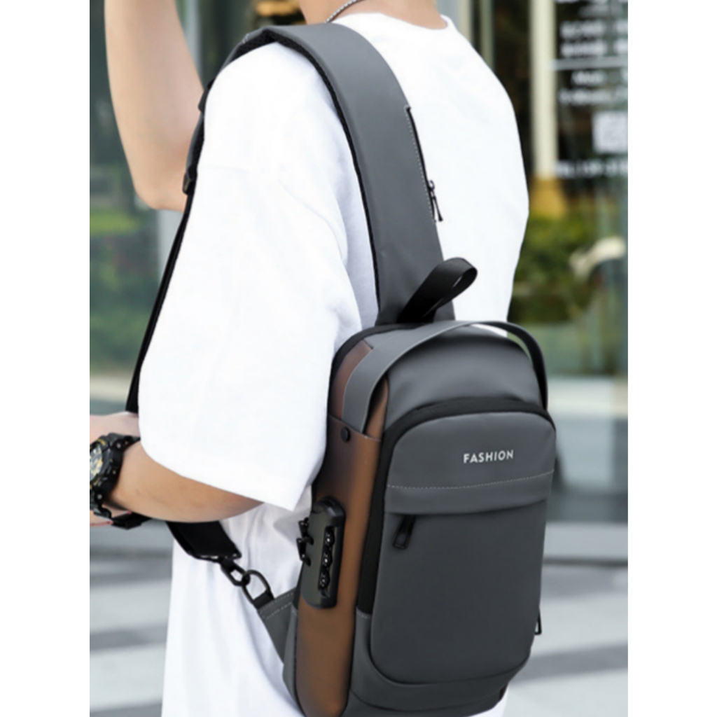 Nova bolsa transversal  masculina multifuncional antifurto espaço para IPAD e STEAM deck
