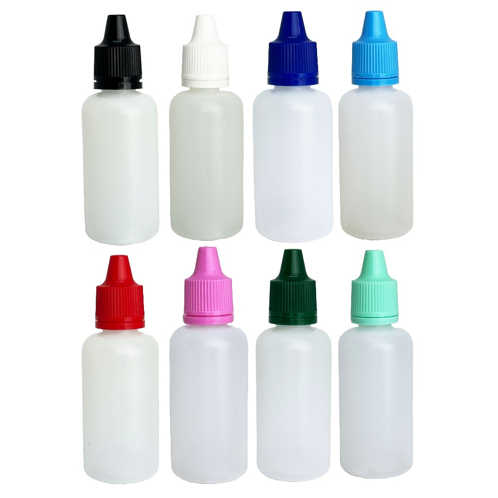 Frasco Plástico De 30ml - Conta Gotas - 50un Tampa Lacre! em Oferta na Shopee