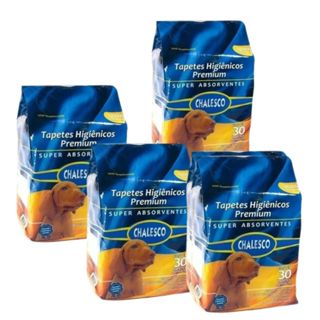 Tapete Higiênico Premium Chalesco para Cães – 60x90cm | Pacote com 30 Unidades em Oferta na Shopee