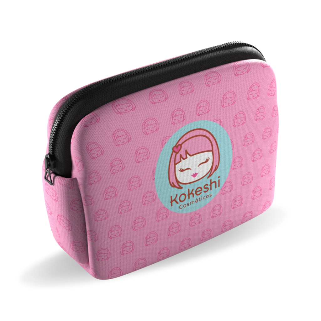 Necessaire com logo Kokeshi