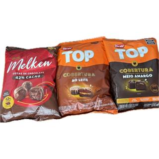 Cobertura Top Chocolate Ao Leite Meio Amargo e 42% Cacau Gotas Harald 1,010kg