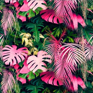 Papel de Parede Autocolante Jardim Vertical Rosé Folhagem Adesivo 2,00m em Oferta na Shopee