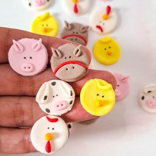 Mix de Confeitos Comestíveis FAZENDINHA Animais 30 unidades em Oferta na Shopee