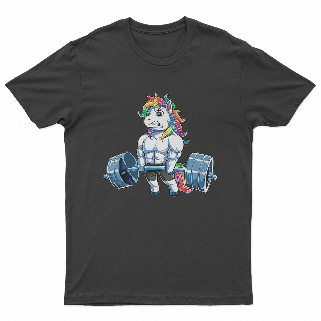 Camiseta Academia Unicornio Camisa Streetwear Algodão Confortável Estilo Moda Unissex Envio imediato
